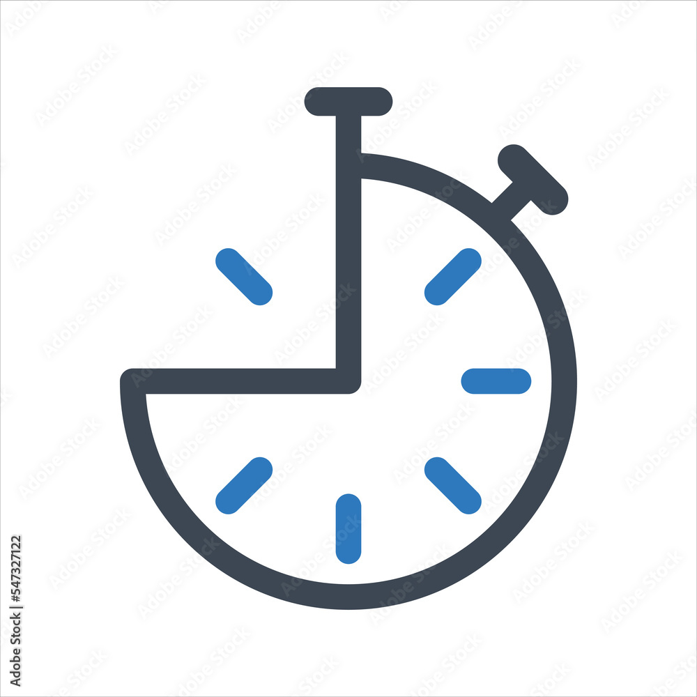 Countdown timer icon. Stopwatch icon. Vector and glyph Countdown timer icon. Stopwatch icon. Vector and glyph