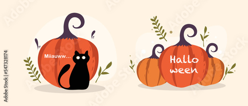 halloweeen vector design for halloween event resources