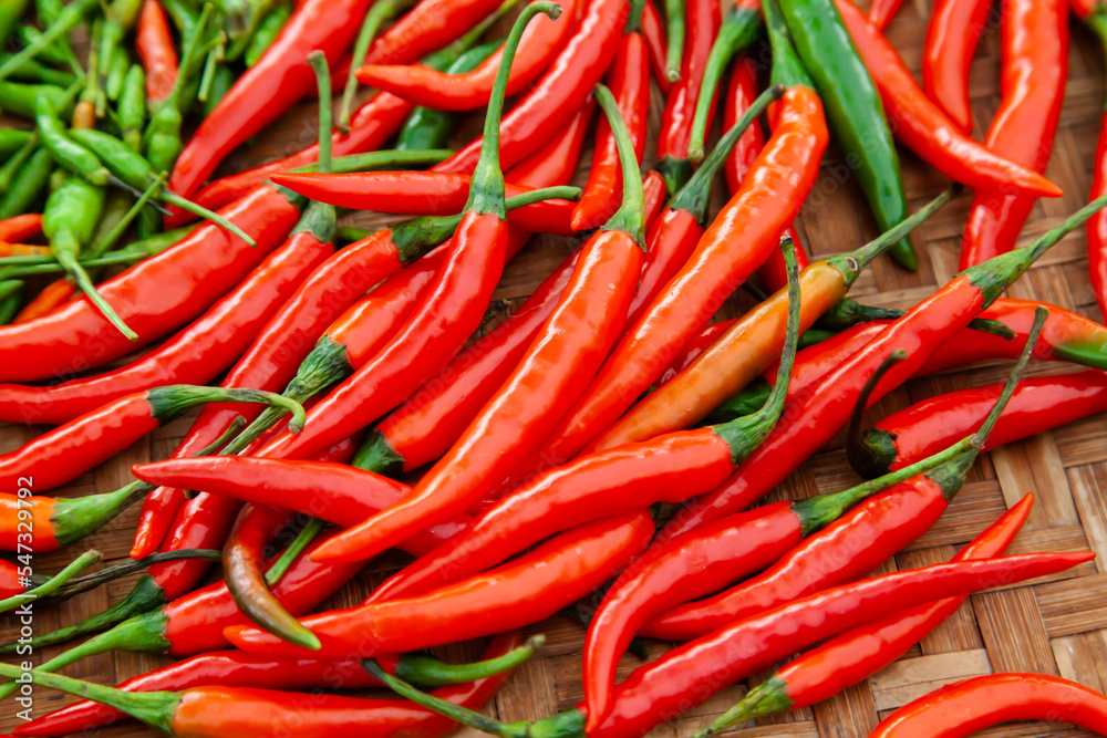 Fresh red chilli pepper for background Fresh red chilli pepper for background
