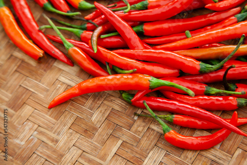 Fresh red chilli pepper for background