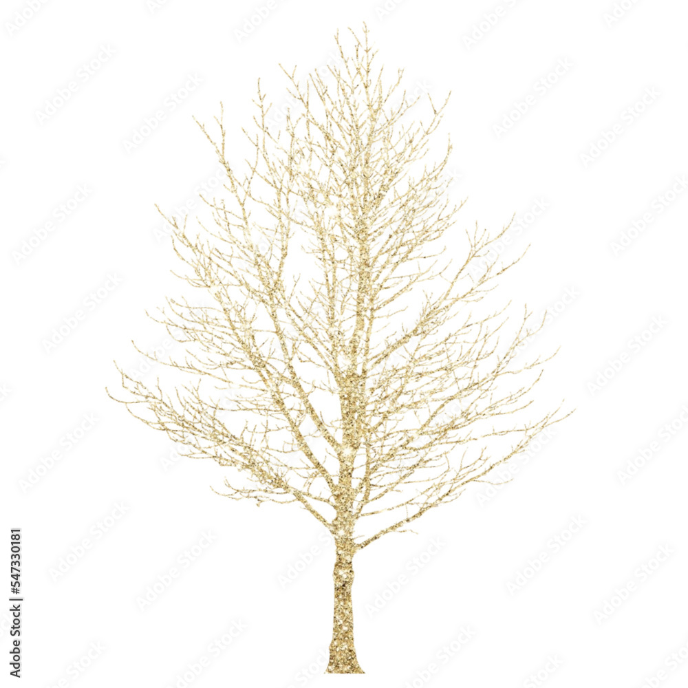 Fototapeta premium gold tree ,christmas tree png