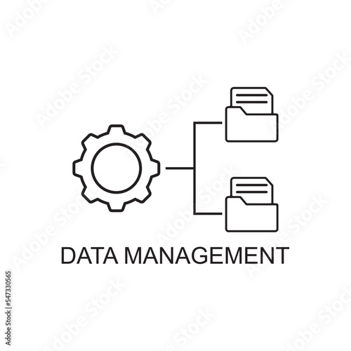 data management icon , technology icon