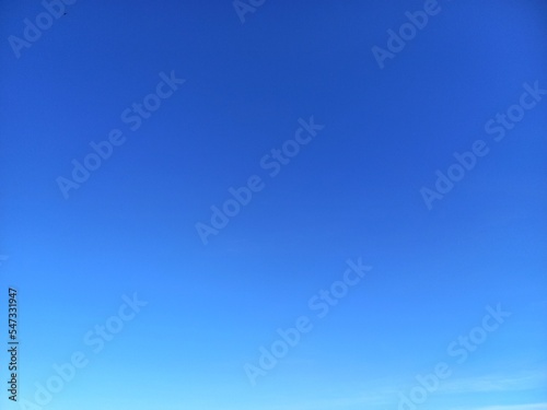 Clear blue sky background stock photo. sky blue background, clear blue sky at the midday, natural scene background