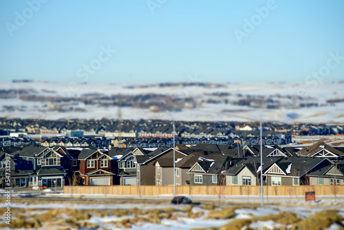 suburban residential development houses in Calgary