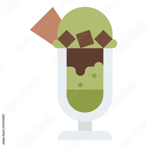 ice cream summer dessert matcha icon