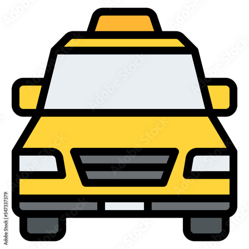 taxi travel transport vehicle icon