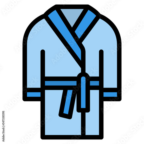 bathrobe fashion cloth wear icon