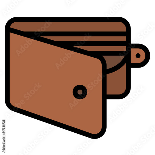 wallet fashion bag men icon