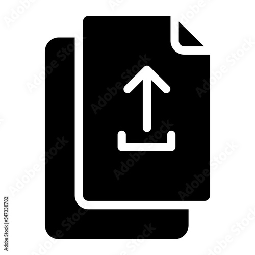 upload file glyph icon