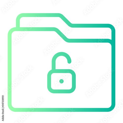 unlock gradient icon