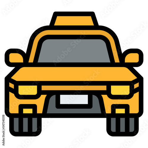taxi transit transportation map icon