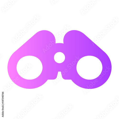 binoculars gradient icon