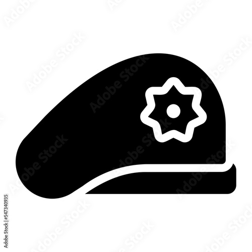 beret glyph icon