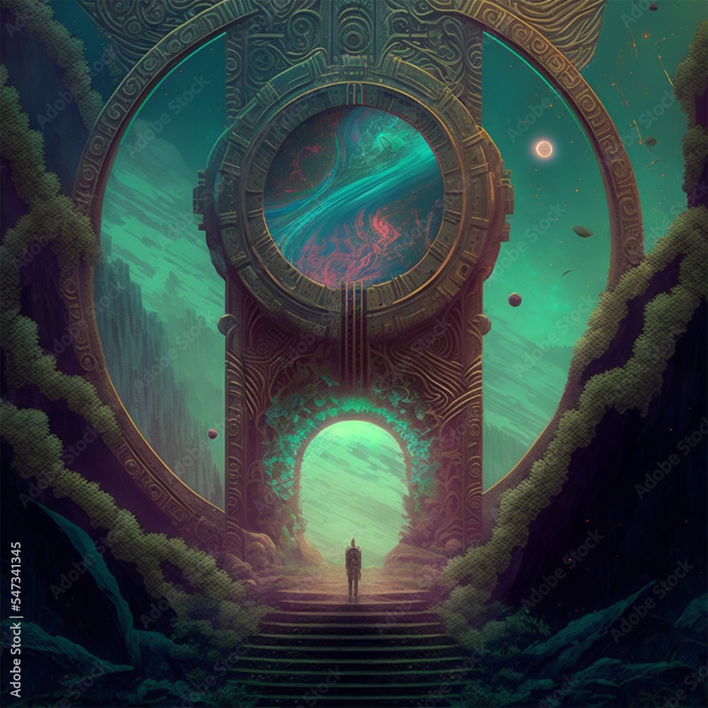 space portal to another dimension Stock Illustration | Adobe Stock