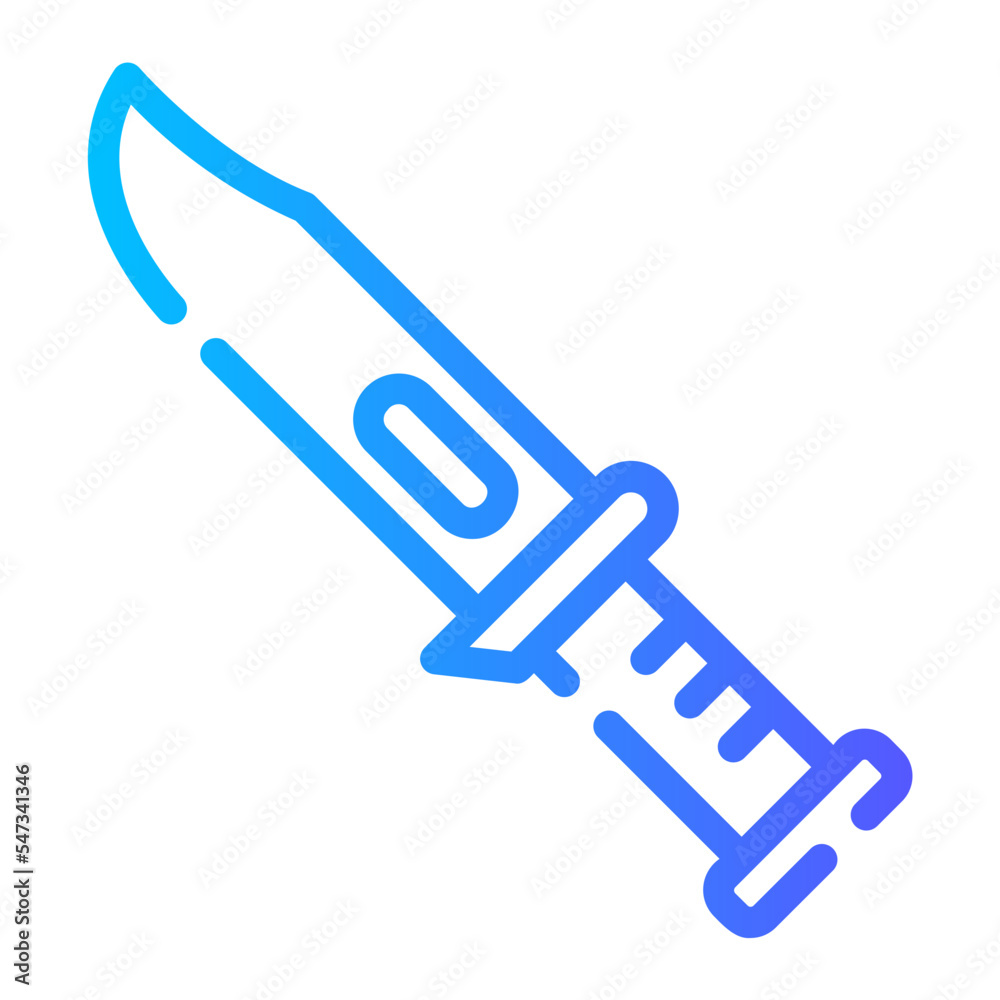 knife gradient icon knife gradient icon
