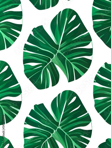 seamless pattern with leaves