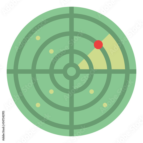 radar position location gps icon