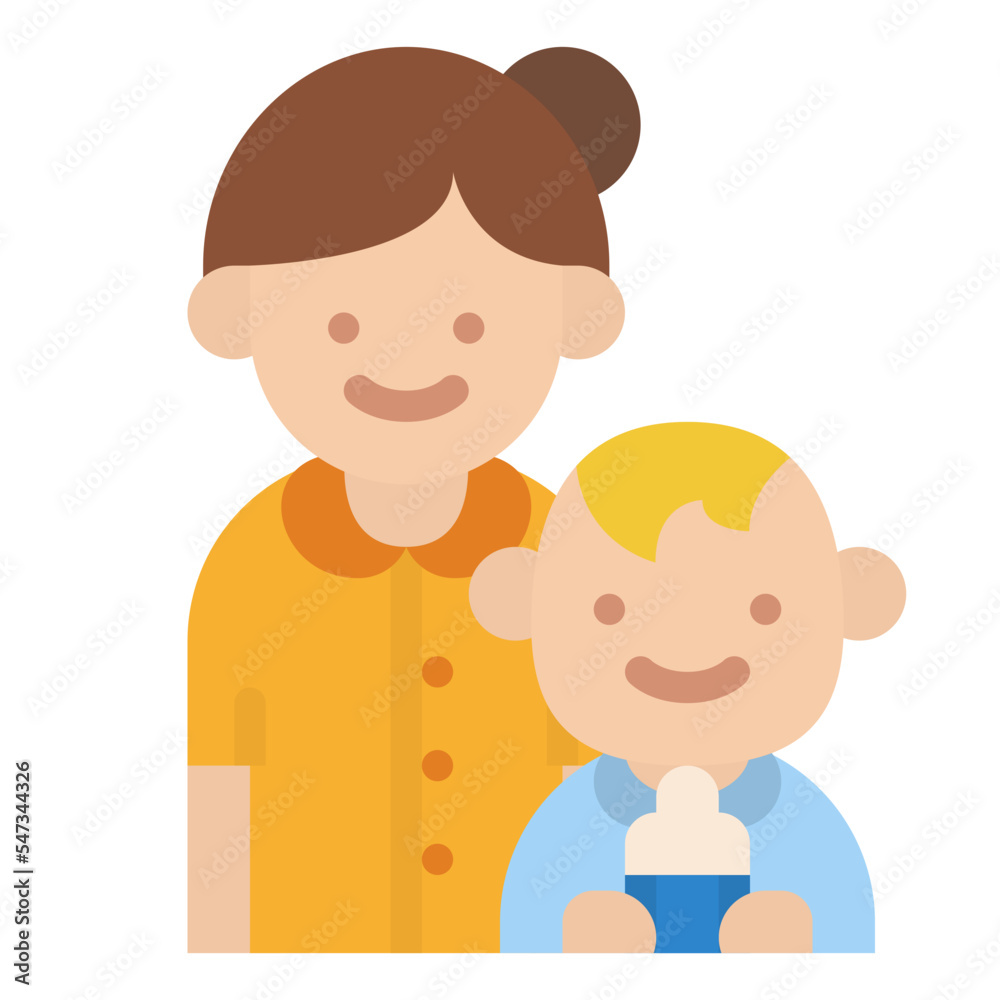 mother baby mom family people icon mother baby mom family people icon
