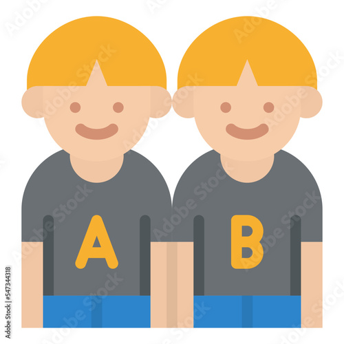 kids twins boy sibling people icon