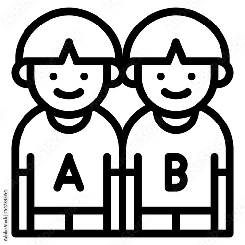 kids twins boy sibling people icon
