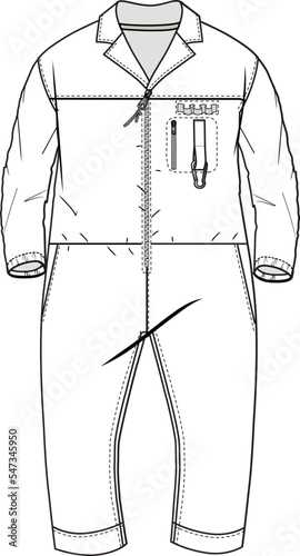 KIDS WEAR TRACKSUIT AND BOILDER SUIT  FLAT ILLUSTRATION SKETCH VECTOR