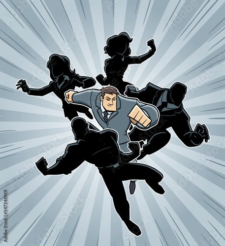 Super Business Team Man Leader