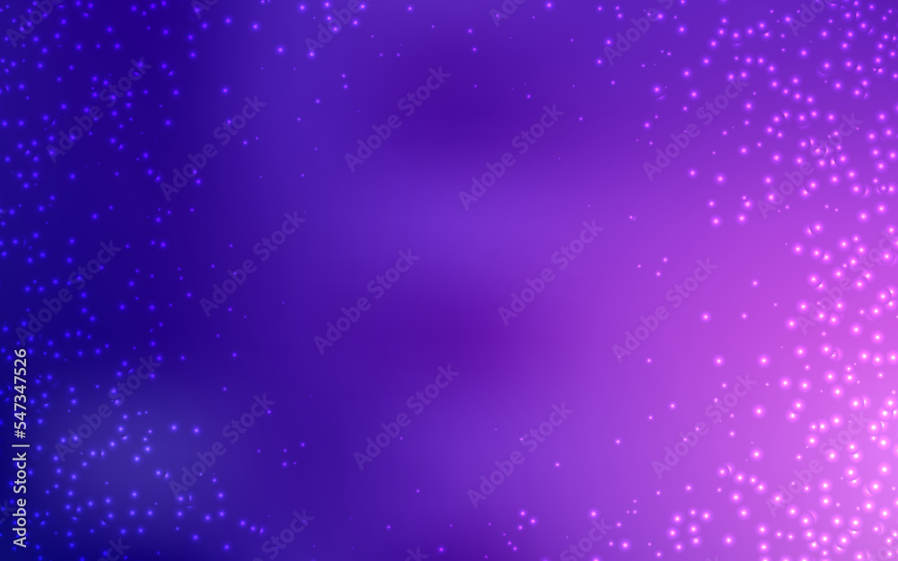 Light Purple, Pink vector texture with milky way stars.