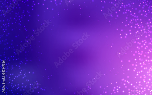 Light Purple, Pink vector texture with milky way stars.