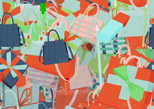 Background pattern abstract design texture. Seamless. Theme is about ribbon, fashion, holiday, giftbox, gift, birthday, handle, celebrate, beauty, seasonal, surprise, eraser, cutter, bureaucracy