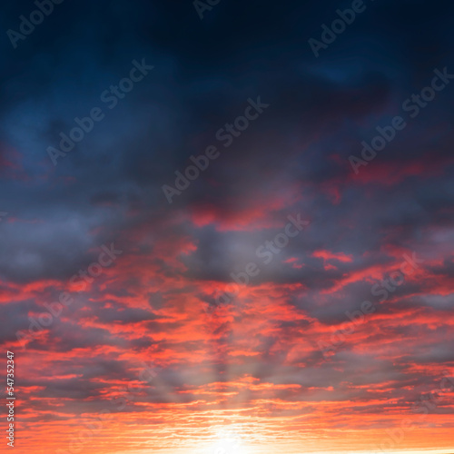 Sky at sunset or dawn abstract natural background © maykal