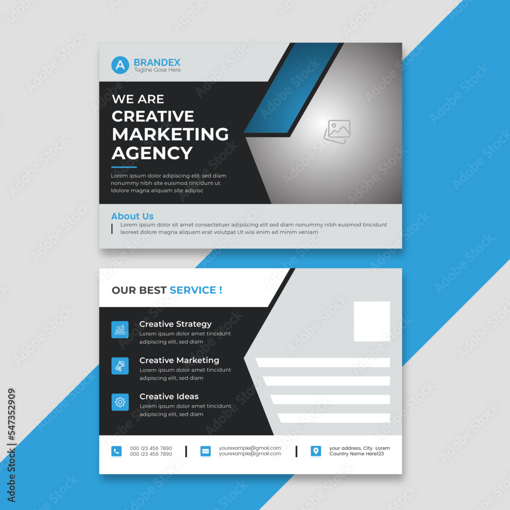 professional corporate postcard template design professional corporate postcard template design