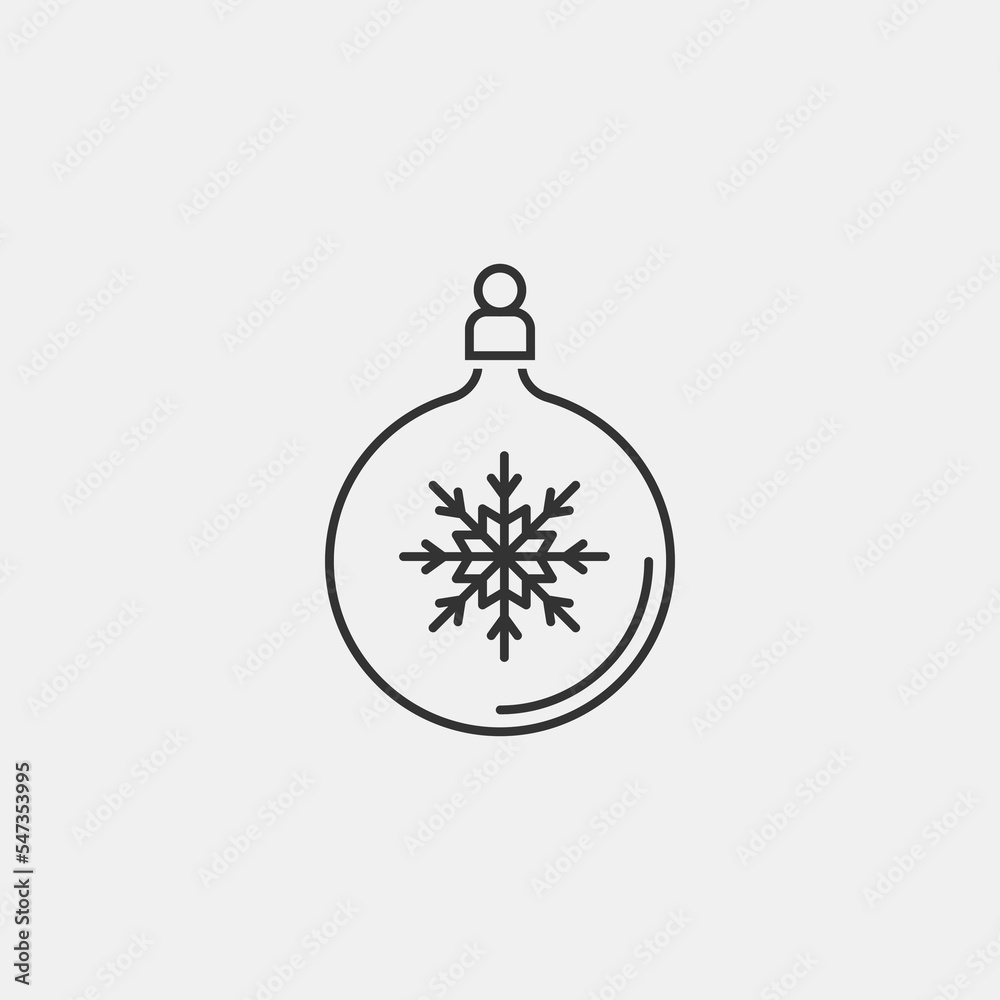 Snowflakes vector icon illustration sign Snowflakes vector icon illustration sign