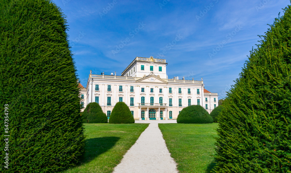 view of the Esterhazy Palace or Hungarian Versailles in Fertod