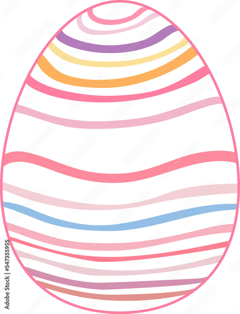 Happy Easter Day egg isolated