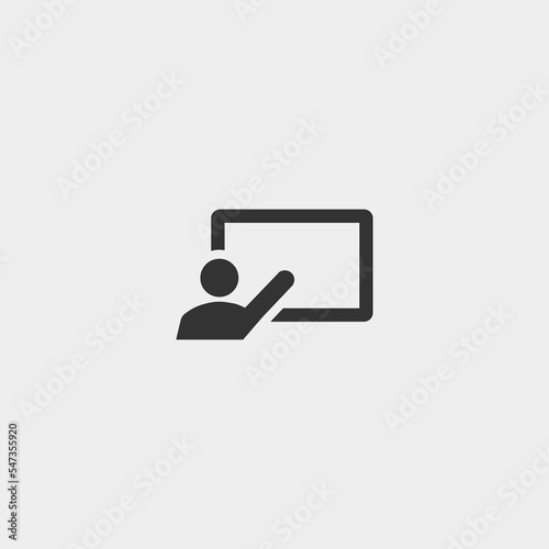 Teacher vector icon illustration sign