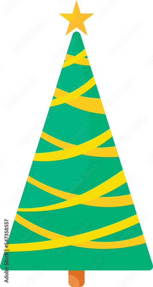 Colorful christmas tree