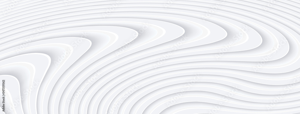 White abstract background, 3d white grey stripes, elegant wavy striped pattern, 3D vector backdrop illustration. White abstract background, 3d white grey stripes, elegant wavy striped pattern, 3D vector backdrop illustration.