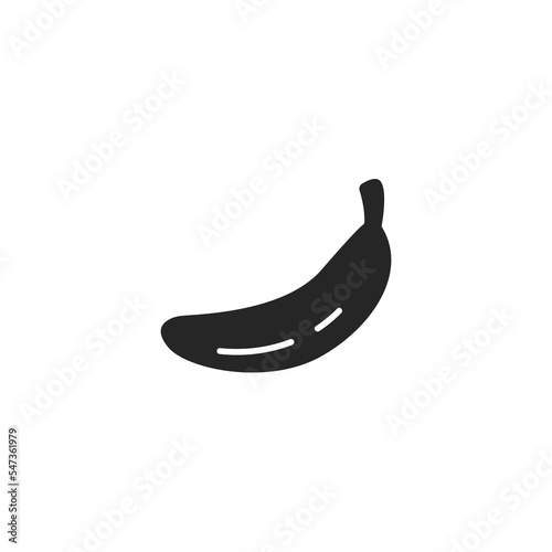 Vector sign of banana symbol is isolated on a white background. vector illustration icon color editable.