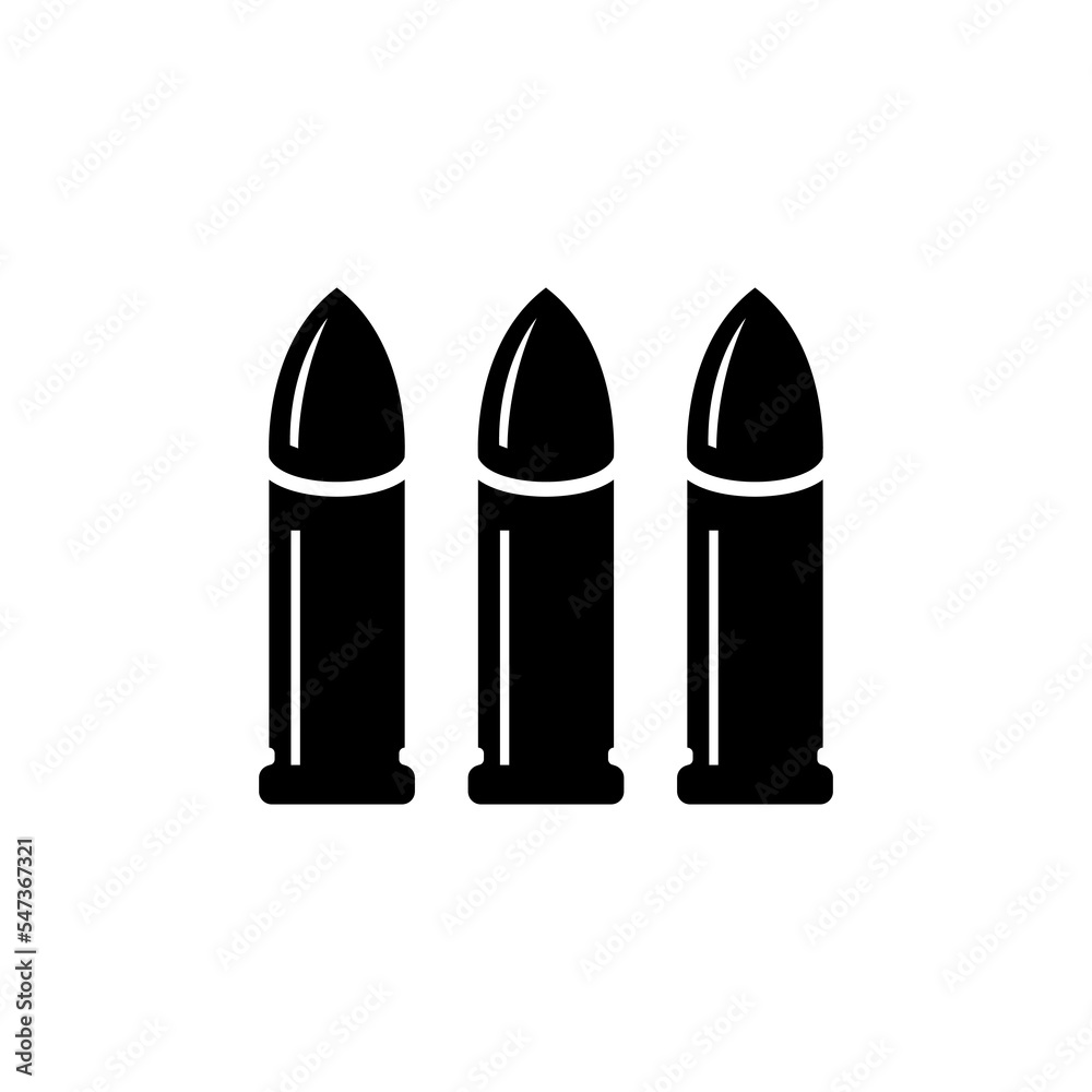 Bullet projectile logo Bullet projectile logo