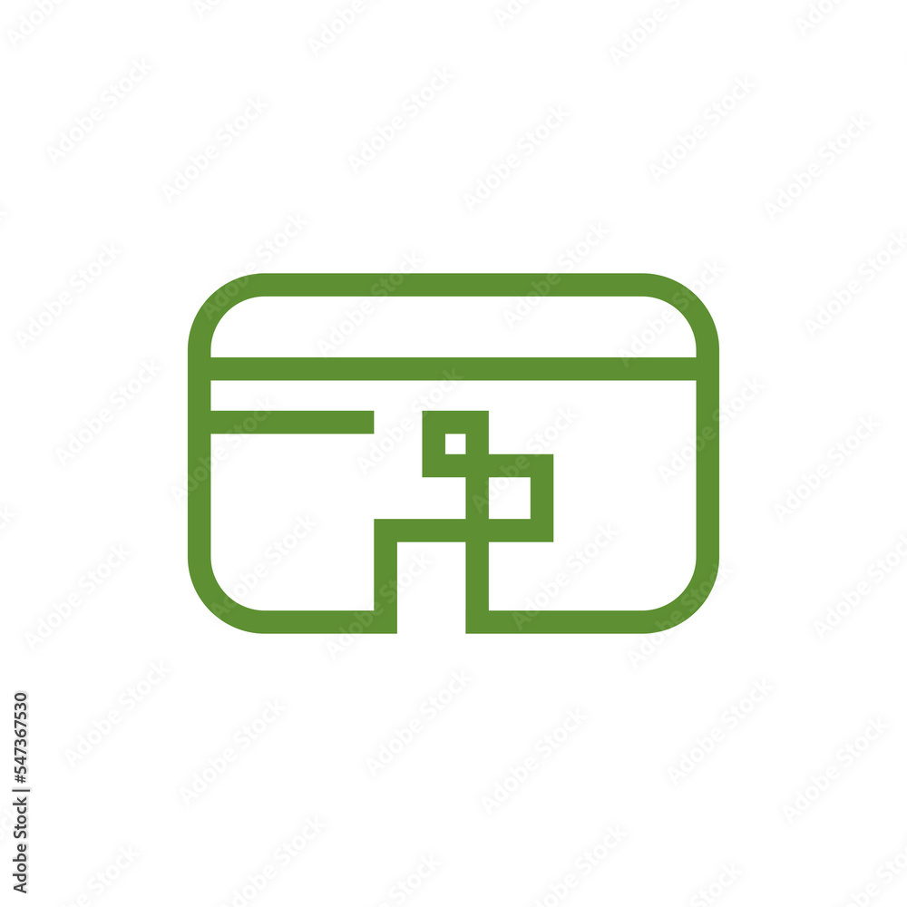 credit card logo design vector sign credit card logo design vector sign