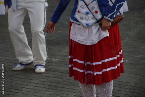 Basque folk dance outdoor festival