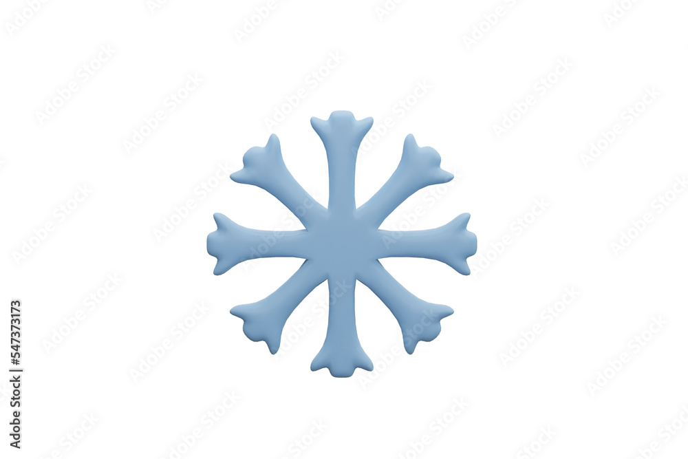 Snow icon isoled white backgroung. 3d rendering Snow icon isoled white backgroung. 3d rendering