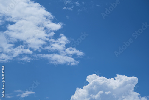 Blue sky and white clouds