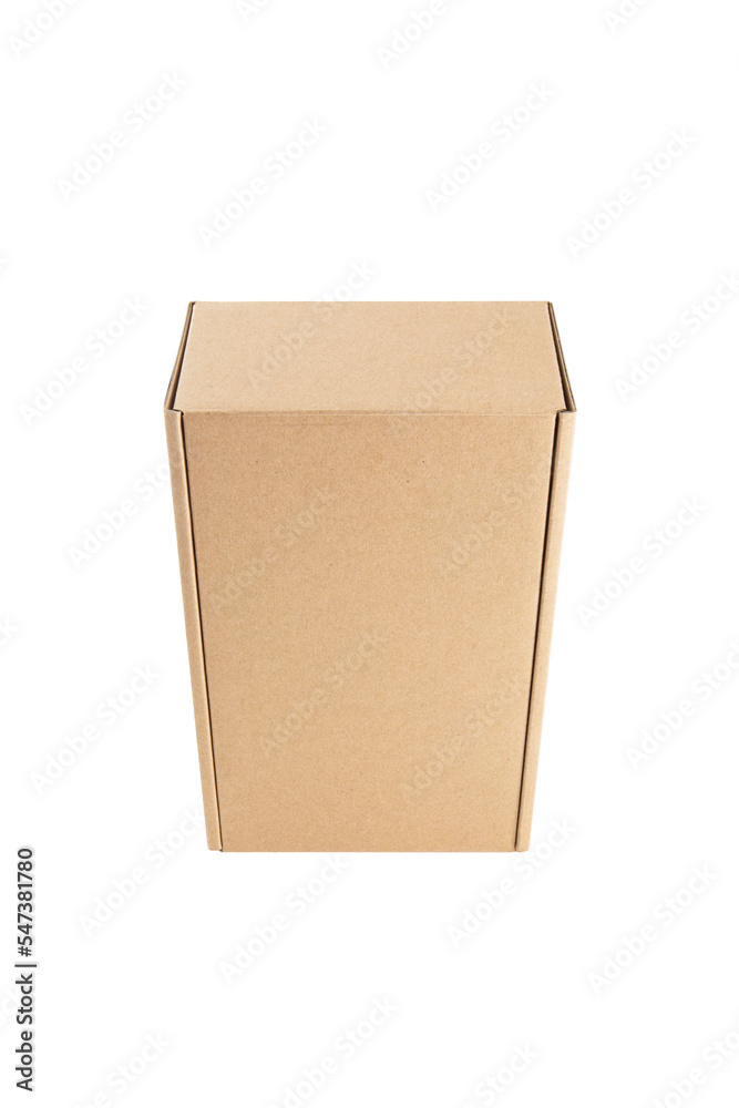 cardboard rectangular packaging box isolated on white background cardboard rectangular packaging box isolated on white background