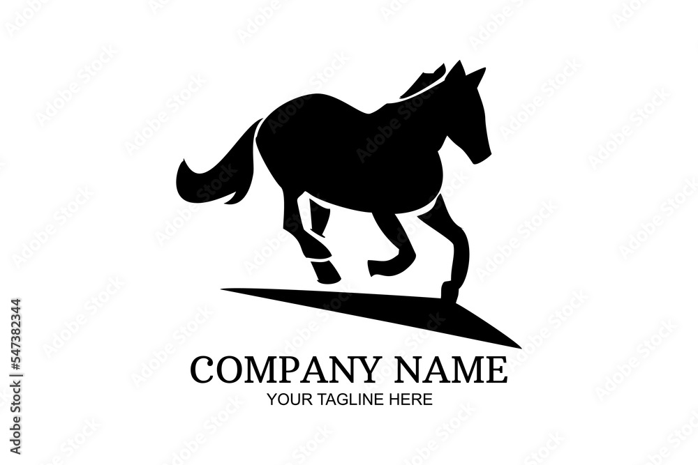 Horse Company Logo Vector Illustration. Suitable for business company, modern company, etc.
