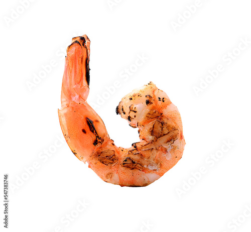 Картината върху платно grilled shrimp isolated on transparent png