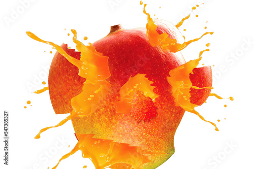 Obraz na płótnie mango splash, mango juice, mango
