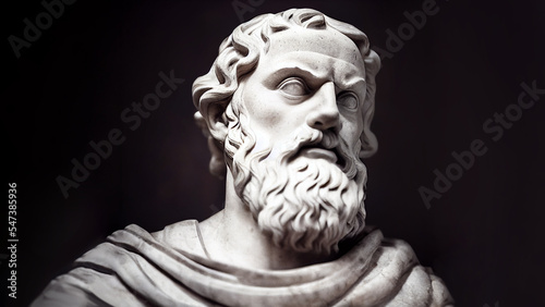 Fotografia 3D rendered illustration of the sculpture of Plato