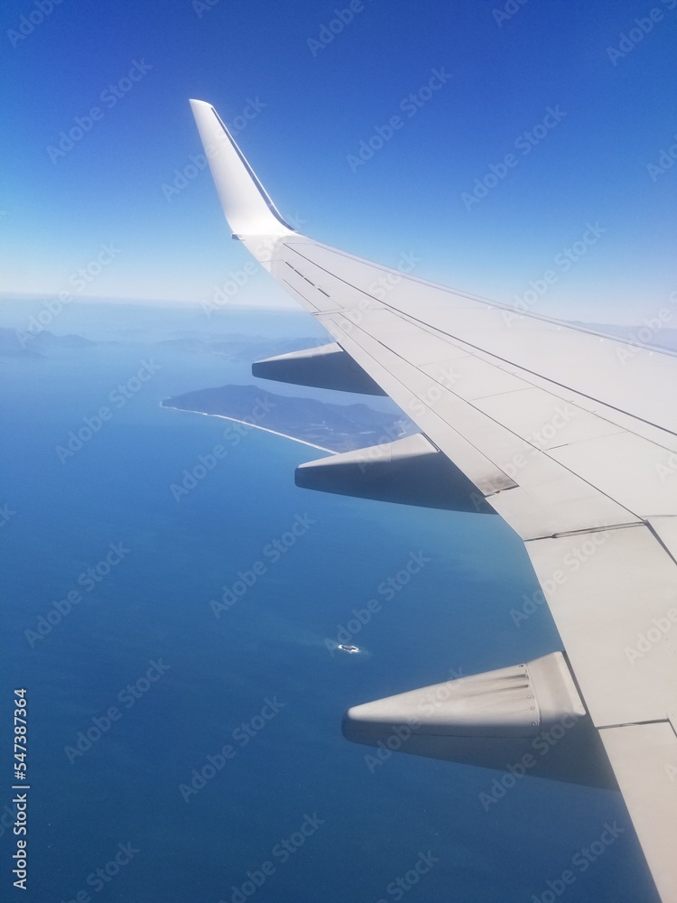Obraz premium view from airplane window
