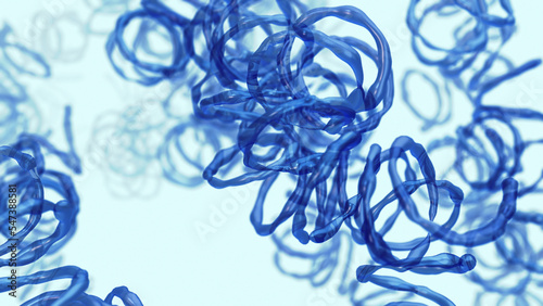 Spiral bacteria infection 3d illustration photo